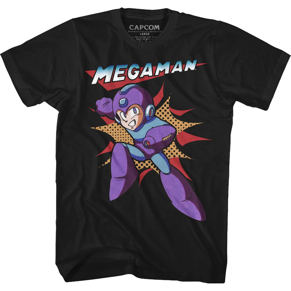 Action Pose Mega Man Tshirt